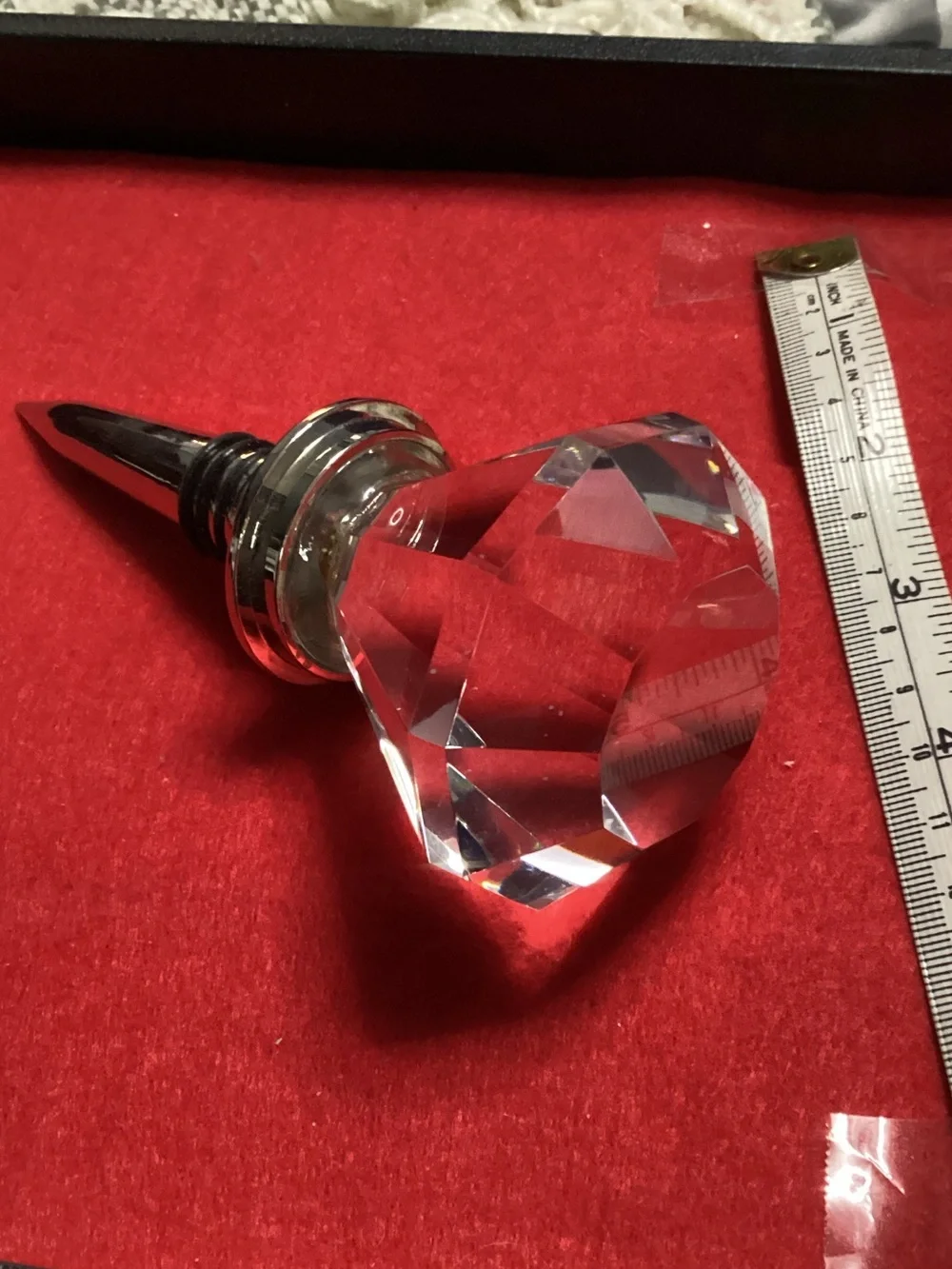Mango Moon - Crystal Doorknob - Wine Bottle Stopper - Never Used - Ex Cond